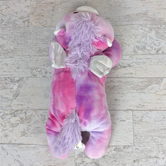 Squishmallows Hug Mees Willow The Pegasus Plush Toy 12" Laying Pink Purple - Picture 3 of 9